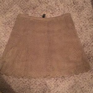 BCBG Faux Suede Skirt